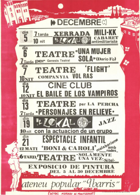 Cartell © MAE. Institut del Teatre.