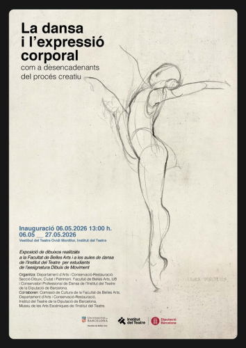 Exposició de dibuixos de dansa de la Facultat de Belles Arts