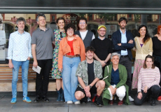 Representació de Catalunya a la Quadriennal de Praga, amb l'equip directiu de l'Institut Ramon LLull i l'Institut del Teatre, els comissaris de la PQ23 de Catalunya i els equips participants