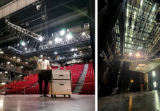 El teatre Chaillot de París (esquerra) i l'Òpera de Lyon (dreta) són alguns dels espais escènics on fan pràctiques els estudiants de l'ESTAE