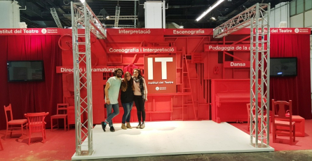 Estand IT Saló Ensenyament 2016. Alumnes Escenografia