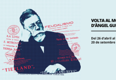 Imatge de l'exposició «Volta al món d'Àngel Guimerà» del MAE de l'Institut del Teatre