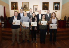 Montserrat González (centre de la imatge), junt amb altres guardonats dels Premis de Menorca: Fotografia: Gemma Andreu