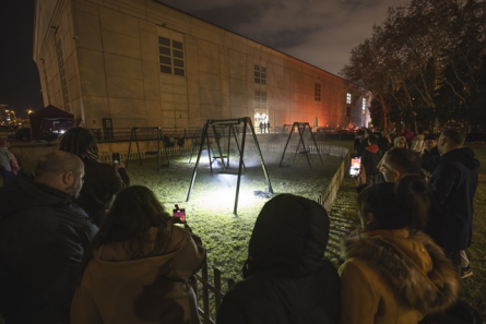 Imatge de la instal·lació "Parc Nacional de Catalunya" al Llum Barcelona 25. Foto de Cesc Maymo