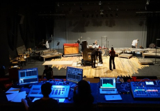 Muntatge tècnic d'un espectacle a càrrec de l'alumnat de l'ESTAE