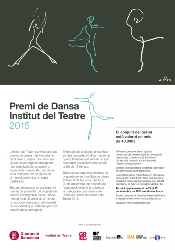Premi de dansa de l institut del teatre 2015 2