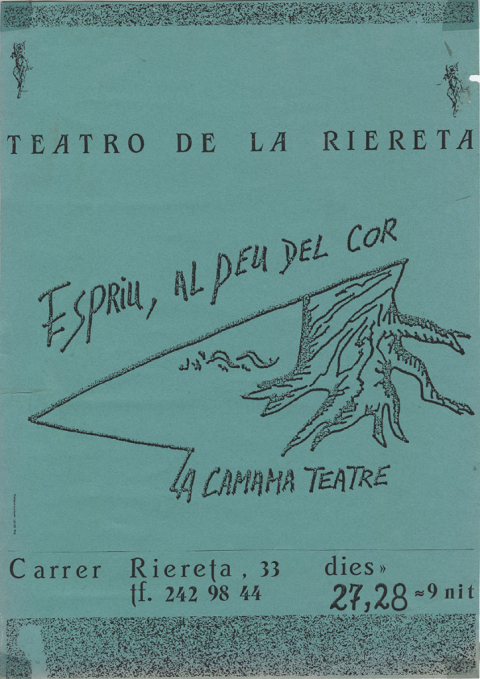 Cartell Teatre de la Riereta. © MAE. Institut del Teatre